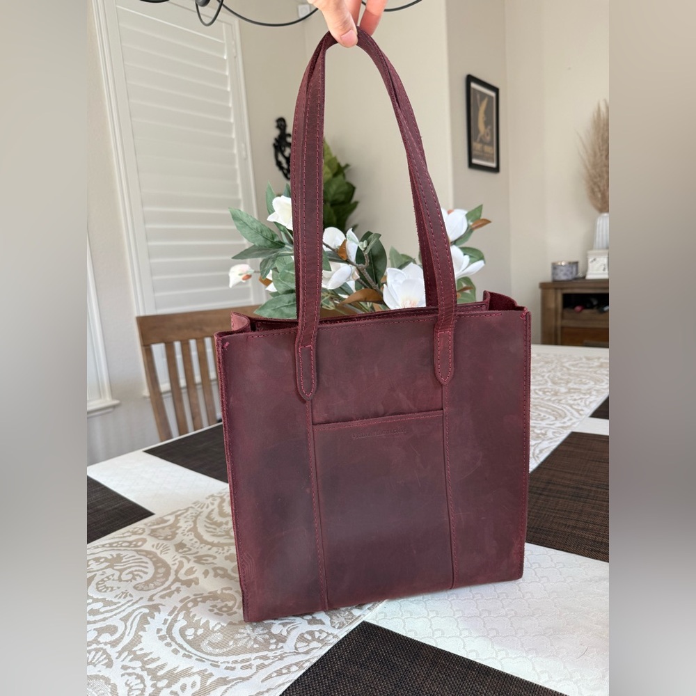Portland Leather Goods Large N/S Lola in Merlot